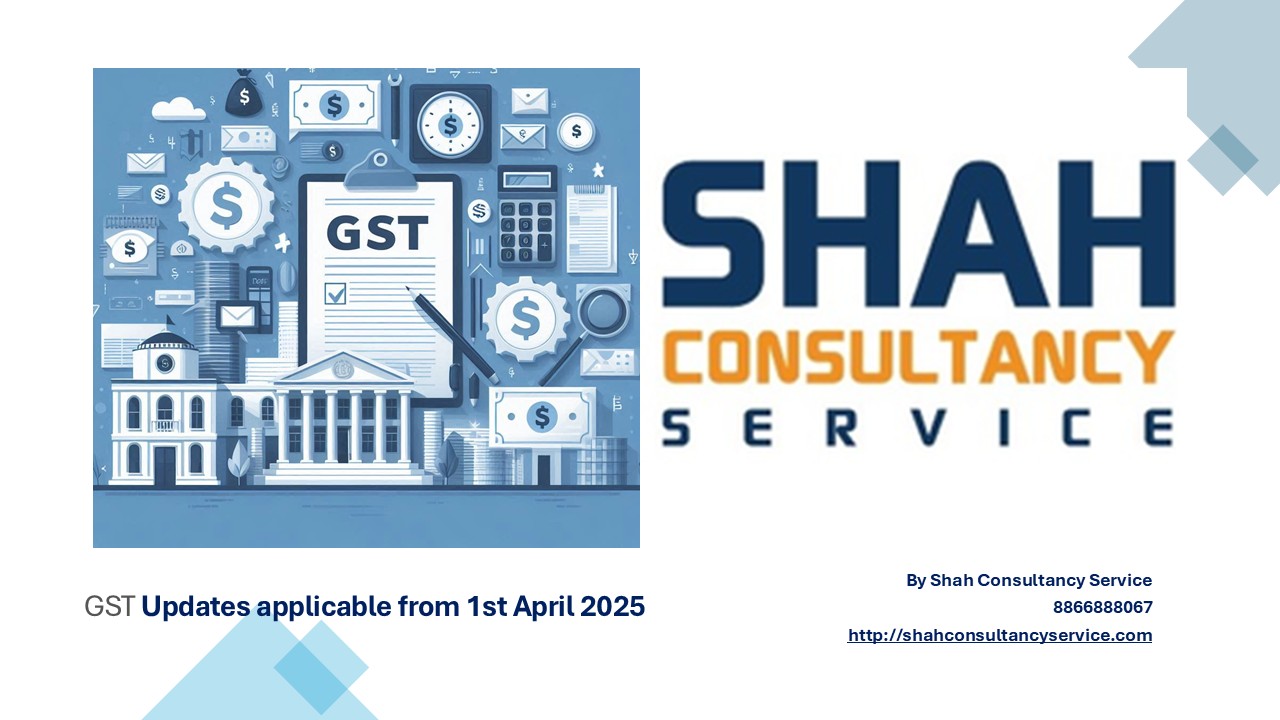 GST Updates applicable from 1st April 2025